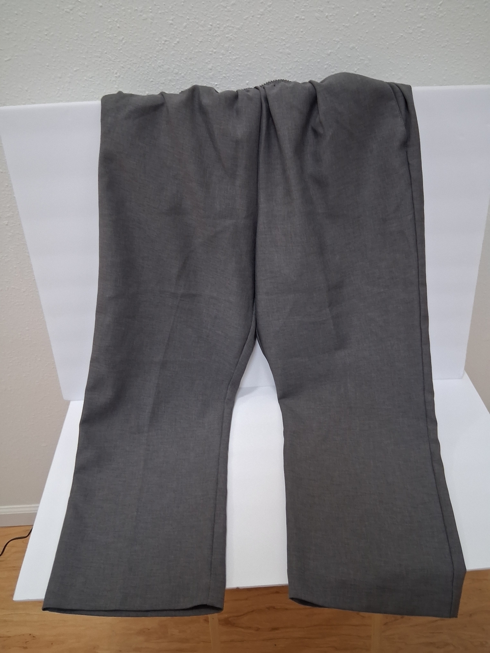 Alfred Dunner Charcoal Gray Straight-Leg Trousers